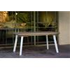 CAPALDO TAVOLO DA GIARDINO ESTENSIBILE HARMONY CM. 162/241X100X74H BIANCO TORTORA