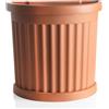Bama VASO FIORIERA ROMA A MURO SEMICIRCOLARE CM. 27x52x49h CON SOTTOVASO