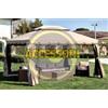 CAPALDO SET 4 TELI LATERALI MOSCHIERA MT. 3X4 ECRU' PER GAZEBO SAHARA ADVENTURE MAGNUM