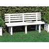Papillon PANCHE PANCHINE IN RESINA BIANCO PROCIDA CM.150x51x73H ARREDO GIARDINO
