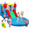 Does not apply Castello Gonfiabile per Bambini 4 in 1 Con Scivolo, Trampolino, Piscina Palline,