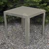 DESANTIS TAVOLO IN RESINA SIMIL RATTAN SATURNO MADE IN ITALY CM. 80X80X72H TORTORA