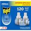 Raid Liquido Elettrico Antizanzare Doppia Ricarica 120 notti Inodore - 2 x 36ml