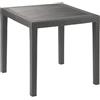 Progarden, IPAE-PROGARDEN Tavolo in pe rattan "king" antracite cm.79x72h. - cm.79x79x72h. - peso kg.6,2