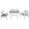 FRASCHETTI SET DA GIARDINO KILIMANJARO BIANCO SALOTTINO SALOTTO ARREDO GIARDINO