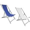 FRASCHETTI SEDIA SDRAIO SPIAGGIA SUMMER BLU O BIANCO CM.108x57x83
