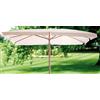 Utilia OMBRELLONE GIARDINO MUGHETTO PALO CENTRALE IN LEGNO MT. 3X3 ECRU'