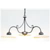 Cruccolini LANTERNA LAMPADARIO LAMPADA PLAFONIERA VULCANO 3 LUCI FERRO BATTUTO