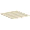 Tetto per Gazebo Pergola con 10 Fori di Drenaggio in Poliestere, 250x255 cm,