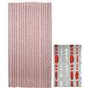 VETTE Tenda anti mosche corallo rosso-cristallo - 96 fili cm.120x230h.