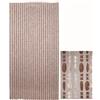 VETTE Tenda anti mosche corallo marrone-cristallo - 96 fili cm.120x230h.