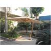 Papillon OMBRELLONE GIARDINO PALO LATERALE ALLUMINIO-LEGNO ALICANTE CON BASE MT3X3