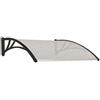 VETTE Pensilina in policarbonato alveolare trasparente - cm.120x160x28h.