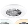 Trio PLAFONIERA LAMPADA VENTILATORE INCORPORATO LED TRIO VISBY CM.Ø59xH20
