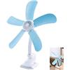 VENTILATORE A PINZA CON DOPPIO SNODO 5 PALE SCRIVANIA TAVOLO CASA UFFICIO HQ-599