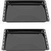 Does not apply Set 2 Leccarde Smaltate per Forno 45,5X37,5X3Cm, Compatibile Con Bosch, Siemens,
