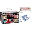 Box Scatola Salvaspazio Portatutto Contenitore Organizer 50x40x30 cm Vari Colori