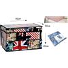 Box Scatola Salvaspazio Portatutto Contenitore Organizer 60x50x40 cm Vari Colori