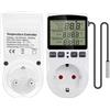 Presa Termostato Digitale Timer Sensore di Temperatura 110V~23 schuko sonda