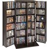 Armadietto Porta CD DVD Portaoggetti Multimediale 6 Ripiani, Mobiletto per CD