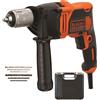 BLACK+DECKER Trapano a percussione mandrino mm.13 autoserrante (beh850k)