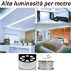 ALVERLAMP Strisce LED 220V Striscia Alta Luminosità Adesiva da 0,5m STRIP LED Dimmerabile