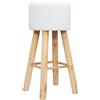 Intesi Sgabello da bar BOHO Freya bianco/naturale 68 cm