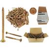 VITI CONICHE PER CARPENTERIA PER LEGNO VITE PER CARPENTERIA 8x160 TORX 50 pz