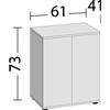 Juwel Lido 120 Supporto 120SBx con doppia anta Misure 61x41x73H