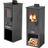 MILLE SRL STUFA A LEGNA BRUCIATUTTO 6,8 KW ERA CM. 35X35X94H MADE IN ITALY