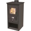 MILLE Stufa a legna athena 10,7 wk nera - misure cm.43x41x86h. - peso kg.50
