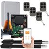 Delmar Kit per cancello a due ante NX300 2x3m 600kg Wi-Fi BT Lampada 4 telecomandi