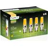 4x Lampadina LED G9 Capsula 5W = 60W 550lm 3000K Calda 360° FILAMENTO LUMILED