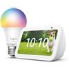 Does not apply Echo Show 5 (3ª Generazione) | Bianco + Tapo L530EA Lampadina LED Smart (E27), C