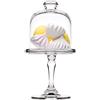 Does not apply Alzatina per Dolci Pasticceria in Vetro Con Cupola in Vetro Cod.Ac00410Lu Cm 18,