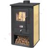 MILLE SRL STUFA A LEGNA PALLADE MILLE 13 KW COLORE NERO/BORDEAUX O NERO/AVORIO 110 KG