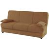 CAPALDO Divano Pronto Letto 3 Posti cm. 190x81x90 Con Contenitore Cosy Bacos