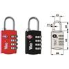 VIRO Lucchetti tsa a combinazione variabile 4 combinatori - mm.28, arco mm.20x13 ø mm