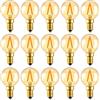 Does not apply Lampadina E14 Vintage LED 1 Watt, Lampadina G40 Edison Sostituisce 10 Watt, 2200