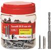 FISCHER Tassello in nylon con vite promopack "sx 8 s" - ø mm.8x40 vite mm.5x50 conf.pz.9