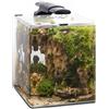 Aquael Acquario Aquael OptiBent Set 20 19 Lt 25x25x30h vasca completa vetro extrachiaro