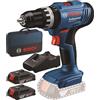 Bosch Trapano avvitatore 2 batterie litio 18v percuss. - BOSCH