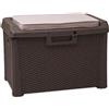 Toomax Baule Esterno 125L con Ruote Santorini - Marrone