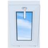 Finestra in PVC bianco, basculante, 40x60, nuova, 400x600, a vasistas, doppio ve