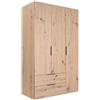 CAPALDO KIT ARMADIO 3 ANTE + 2 CASSETTI CM.122X58X200H ROVERE ARTISAN