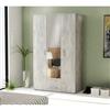 CAPALDO KIT ARMADIO 3 ANTE + 2 CASSETTI E SPECCHIO CM. 121X200X54