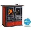 LA NORDICA CUCINE CUCINA STUFA ROSETTA LIBERTY BORDEAUX NORDICA CM.87x57xH8 - POTENZA KW7.2