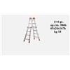 GIERRE SCALA TELESCOPICA ALLUMINIO PEPPINA 4+4 4+5 5+5 6+6 PORTATA 150 KG