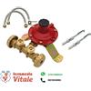 MINI CENTRALINA PER 2 BOMBOLE 4KG 7KG + 2 FLESSIBILI (OPZIONALI) 50CM GAS GPL
