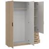 CAPALDO KIT ARMADIO SPRINT 3 ANTE E 3 CASSETTI CM. 147X50X200H
